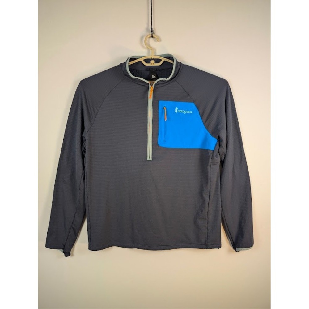 Cotopaxi Otero Pullover Mens XL Blue Gray Half Zip Fleece
